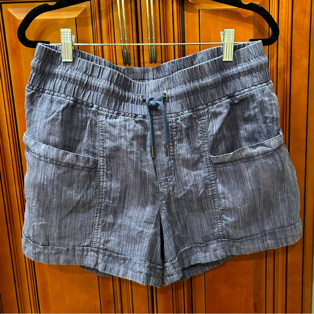 Athleta Cabo Linen 4” Textured Short